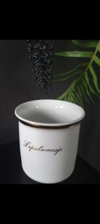 Bavaria Vintage lepel bekertje vaasje wit porselein met goud, Ophalen of Verzenden, Zo goed als nieuw, Porselein, Overige stijlen