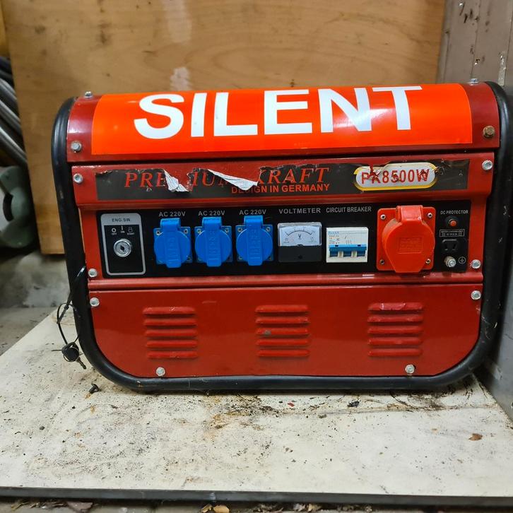 Aggregaat PK8500W, Doe-het-zelf en Verbouw, Aggregaten, Zo goed als nieuw, Benzine, Minder dan 5 kVA, Ophalen