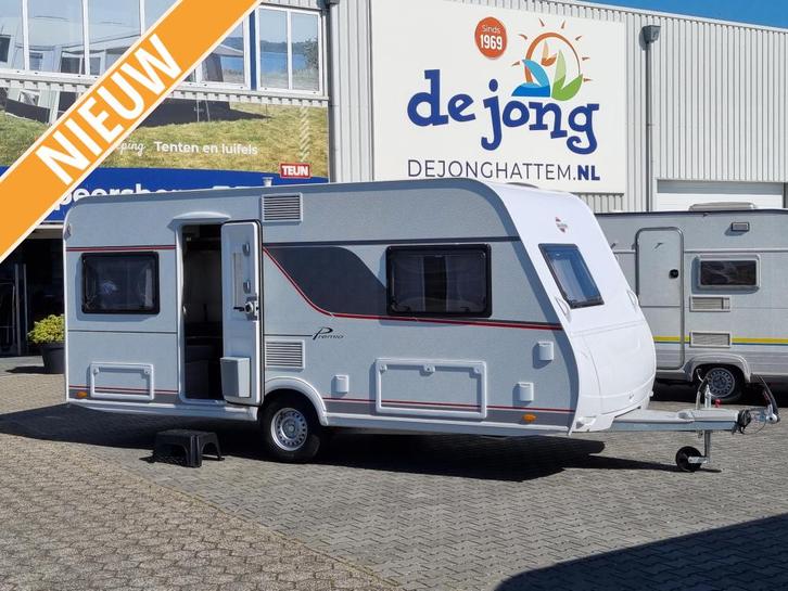Bürstner Premio 455 TS, Caravans en Kamperen, Caravans, Bedrijf, tot en met 4, 1000 - 1250 kg, Rondzit, Bürstner, Frans bed, Overige typen