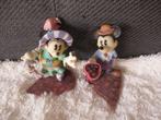 2 beeldjes Mickey Mouse Enesco, Ophalen of Verzenden, Mickey Mouse, Zo goed als nieuw, Beeldje of Figuurtje