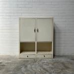 Vintage jaren 60 keukenkast hangkast brocante kast met laden, Ophalen, Gebruikt, 25 tot 50 cm, Minder dan 100 cm