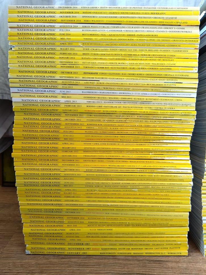 National Geographic tijdschriften jaargangen 2010-2019, Boeken, Tijdschriften en Kranten, Gelezen, Wetenschap en Natuur, Ophalen