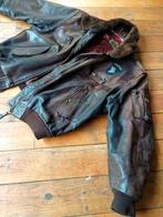 Supergaaf vintage leren Redskins piloten jack!, Ophalen of Verzenden, Maat 56/58 (XL), Bruin, Redskins