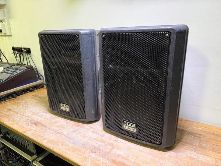 DAP Audio K-112 speaker set luidsprekers + hoes, Audio, Tv en Foto, Luidsprekers, Refurbished, Front, Rear of Stereo speakers