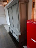 Grote grijze kast met deuren en lades, Huis en Inrichting, Kasten | Overige, Ophalen of Verzenden, Gebruikt
