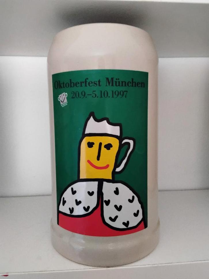 Oktoberfest München Bierpul - 1997, Antiek en Kunst, Antiek | Keramiek en Aardewerk, Ophalen of Verzenden