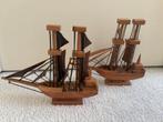Houten miniatuur zeilboten, vliegtuig, auto,  goede staat, Ophalen of Verzenden, Zo goed als nieuw