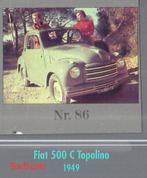 Vp62 autokaartje 86 fiat 500 c topolino --- 1949, Ophalen of Verzenden, Zo goed als nieuw, Auto's