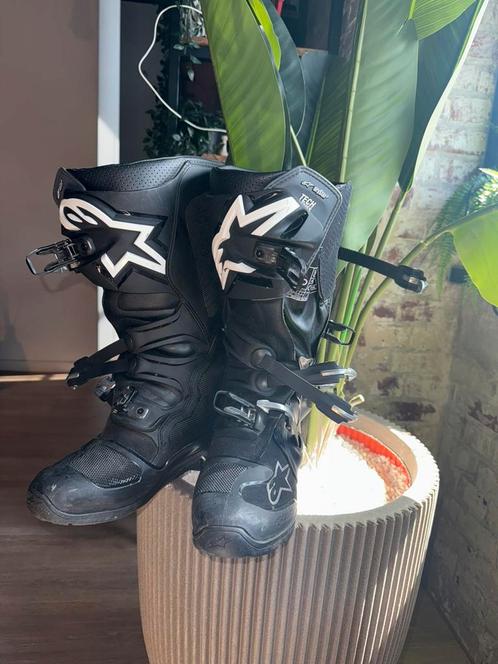 Alpinestars tech 7 enduro drystar zwart/grijs. EU44,5/US10, Motoren, Kleding | Motorkleding, Laarzen, Heren, Tweedehands, Ophalen