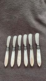 Murano ivoor kleur botermesjes(parelmoer), Nieuw, Ophalen of Verzenden, Rvs of Chroom, Vaatwasserbestendig