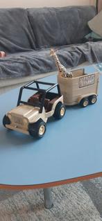 Tonka jeep+aanhanger safari, Ophalen of Verzenden, Gebruikt, Auto, Overige merken