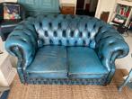 Chesterfield Tweezitsbank Petrol Kleur, Huis en Inrichting, Banken | Sofa's en Chaises Longues, Ophalen, Gebruikt, 150 tot 200 cm