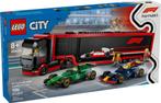 Lego City set 60445 F1 Truck with RB20 & AMR24 F1 Cars, Ophalen of Verzenden, Nieuw, Complete set, Lego