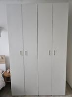 Smastad kledingkast wit - een of twee, Ophalen, Gebruikt, 50 tot 100 cm, 150 tot 200 cm