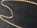 14 k gouden koffieboon schakel ketting 9,1 gram 60 cm, Sieraden, Tassen en Uiterlijk, Kettingen, Ophalen of Verzenden, Nieuw, Goud