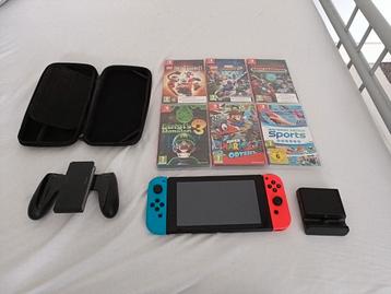 Nintendo Switch met 6 games en 128 GB micro SD beschikbaar voor biedingen