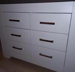 Witte commode met lades, Overige materialen, 100 tot 150 cm, Ophalen of Verzenden, Zo goed als nieuw