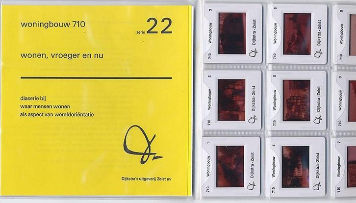 9 dia's Wonen vroeger en nu 1970 architectuur huizen woning, Verzamelen, Retro, Overige typen, Ophalen of Verzenden