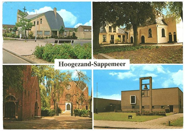 908909 Hoogezand Sappemeer Groningen Gelopen met zegel, Verzamelen, Ansichtkaarten | Nederland, Gelopen, Groningen, Ophalen of Verzenden
