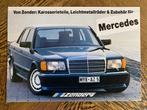 Folder brochure Mercedes-Benz tuner Zender 1984 tuning nieuw, Zo goed als nieuw, Mercedes-Benz, Mercedes, Ophalen of Verzenden