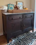 Antieke commode / dressoir marmer blad, Ophalen, Zo goed als nieuw, 50 tot 70 cm, 105 cm of meer