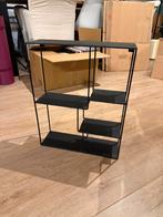 Zwart metalen wandrek, Ophalen, Zo goed als nieuw