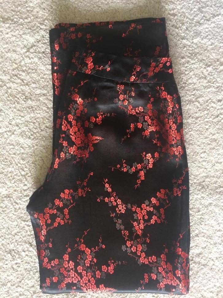 Oosterse dames broek pantalon van Chinees satijn, maat M, Kleding | Dames, Broeken en Pantalons, Zo goed als nieuw, Maat 38/40 (M)
