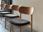 4 Eetkamerstoelen design hout scandinavisch, Huis en Inrichting, Complete eetkamers, Ophalen, Gebruikt, 4 tot 6 stoelen