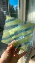Glasfusing Glas Glaskunst Schaal Trinket Groen Blauw, Ophalen of Verzenden, Zo goed als nieuw