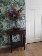 Houten Nachtkastje / Bijzettafeltje, Ophalen, Rechthoekig, Minder dan 55 cm