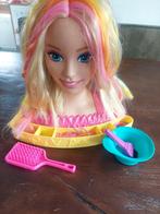 Barbie Regenboog Deluxe Stylinghoofd blond haar, Ophalen of Verzenden, Zo goed als nieuw, Meisje