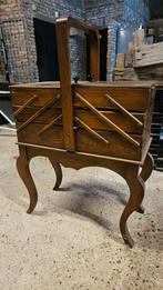 Vintage Houten Naaidoos met Opbergruimte, Ophalen