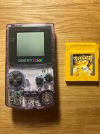 Game Boy Color - Transparant paars, Spelcomputers en Games, Spelcomputers | Nintendo Game Boy, Gebruikt, Ophalen of Verzenden