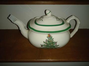 Porseleinen theepot Christmas Tree Spode Engels beschikbaar voor biedingen