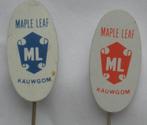 2 pins - Maple Leaf kauwgom, Verzamelen, Merk, Speldje of Pin, Zo goed als nieuw, Ophalen
