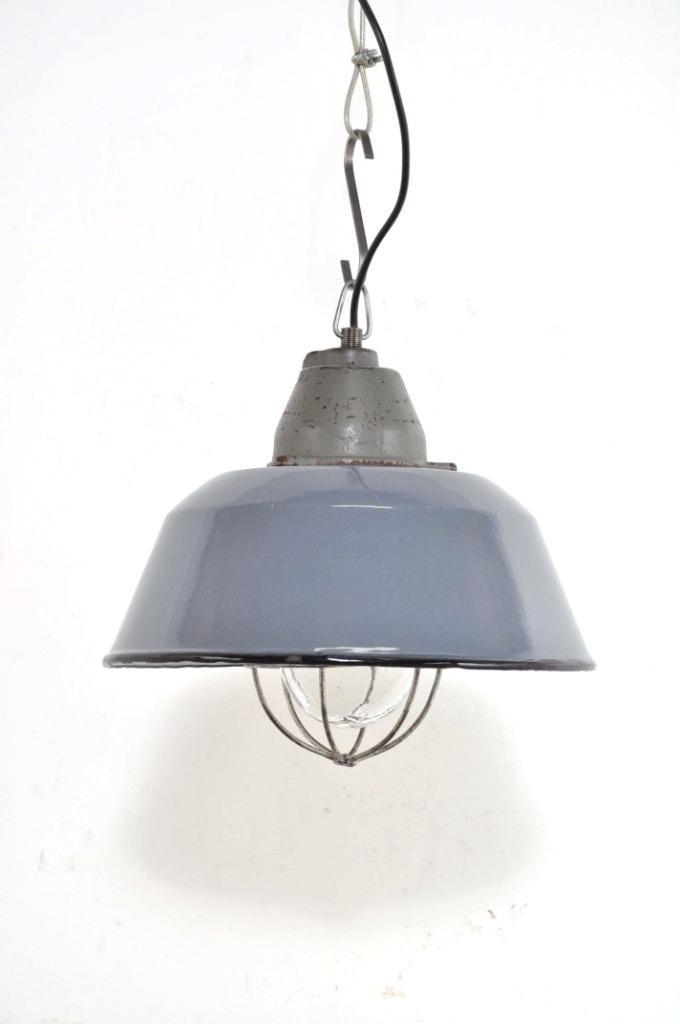 Industriële emaille fabriekslamp lamp kooilamp lampen, Huis en Inrichting, Lampen | Hanglampen, Gebruikt, Ophalen of Verzenden