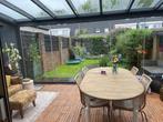 Uitschuifbare ovale eettafel, Huis en Inrichting, Tafels | Eettafels, Ophalen, Gebruikt, 100 tot 150 cm, Eikenhout