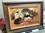 Katten schilderij naar Henriette Ronner, Antiek en Kunst, Ophalen of Verzenden