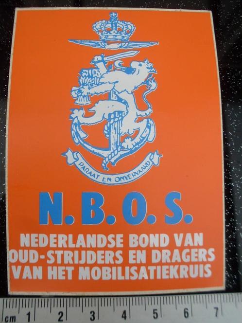 sticker nbos bond van oud-strijders dragers mobilisatiekruis, Verzamelen, Stickers, Zo goed als nieuw, Bedrijf of Vereniging, Verzenden