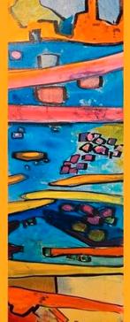 Maya Wildevuur (1944-2023) Abstracte Compositie, Antiek en Kunst, Ophalen of Verzenden