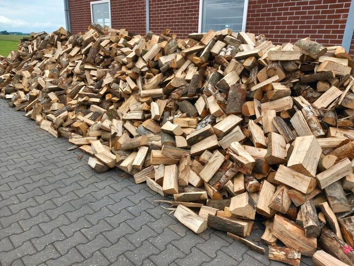 Gekloofd eiken openhaardhout haardhout kachelhout brandhout, Tuin en Terras, Haardhout, 6 m³ of meer, Ophalen