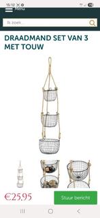 Draadmanden, Ophalen, Overige materialen, Mand, Rond