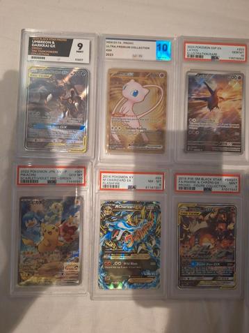 Psa 10 2014 Pokémon Kaarten Collectie tag team charizard beschikbaar voor biedingen
