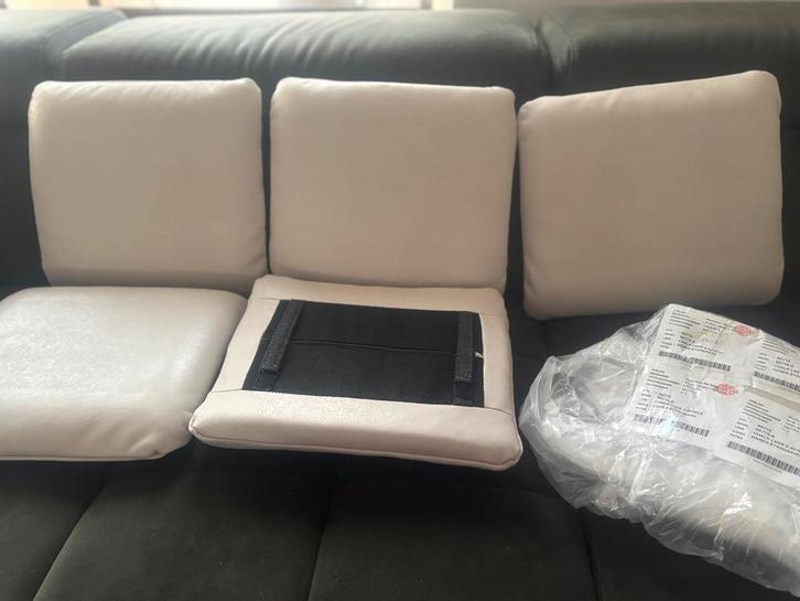 5 Leren Zitkussens Op Maat, Huis en Inrichting, Woonaccessoires | Kussens, Nieuw, Wit, Vierkant, Ophalen of Verzenden