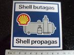 sticker shell butagas propagas logo, Verzenden, Zo goed als nieuw, Bedrijf of Vereniging
