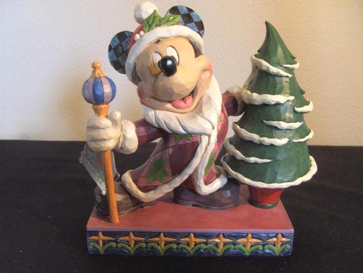 Jim Shore Traditions Mickey Mouse “Jolly Ol’ St. Mick, Verzamelen, Disney, Nieuw, Beeldje of Figuurtje, Mickey Mouse, Ophalen of Verzenden