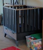 Interbaby Box Lancaster Zwart Visgraat + Matras, Ophalen, Zo goed als nieuw, Lade