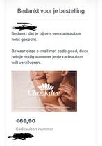 Chockdee Tilburg Massage bon, Eén persoon, Cadeaubon, Overige typen