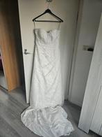 Strapless trouwjurk met sluier, Ophalen, Zo goed als nieuw, Wit, Trouwjurk