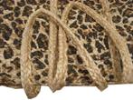 VILA 🌞shopper van jute touw met dierenprint, Verzenden, Zo goed als nieuw, Beige, Shopper
